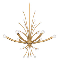 Quoizel Lighting Kiera Brushed Weathered Brass Chandelier