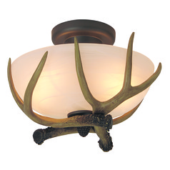 11.60-Inch European Bronze Semi-Flush Mount by Craftmade Lighting