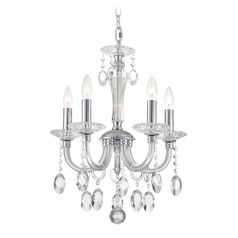 Theophilia Chrome Crystal Chandelier by Lite Source Lighting