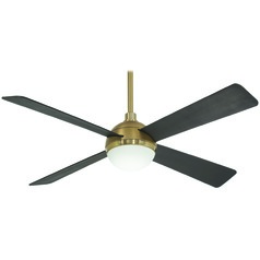 Orb 54-Inch LED Fan in Brushed & Soft Brass by Minka Aire