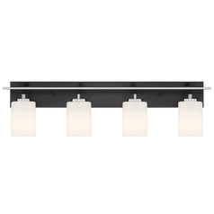 Designers Fountain Prince St Matte Black Bathroom Light