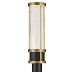 Camillo 22.50-Inch LED Outdoor Post Light in Black & Brass by Kichler