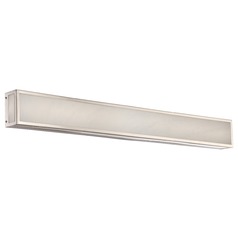 Crate Brushed Nickel LED Bathroom Light by Nuvo Lighting