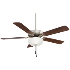 Contractor Uni-Pack 52-Inch LED Fan in Brushed Steel by Minka Aire