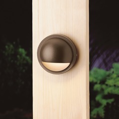 12V LED Half Moon Deck Light in Bronze 3000K by Kichler Lighting