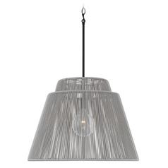 Jasper Outdoor Hanging Light in Black by Capital Lighting