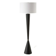 The Uttermost Company Layla Aged Black & Antique Brass Floor Lamp with Drum Shade