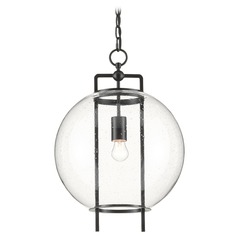 Breakspear Pendant in Antique Black by Currey & Company