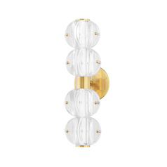Lindley 16-Inch LED Sconce in Aged Brass by Hudson Valley Lighting
