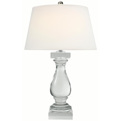 Visual Comfort Signature Collection Balustrade Crystal Table Lamp with Empire Shade