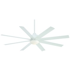 Slipstream 65-Inch LED Fan in White by Minka Aire