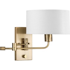Carrick Swing Arm Wall Light in Vintage Brass by Progress Lighting