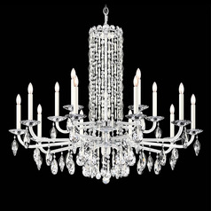 Schonbek Worldwide Lighting Siena White Crystal Chandelier