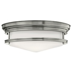 Hadley 14-Inch Antique Nickel Flush Mount by Hinkley Lighting