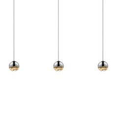 Grapes Polished Chrome 3-Light LED Multi-Light Pendant by Sonneman Lighting
