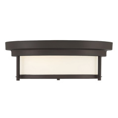 13-Inch Wide Flush Mount in Oil Rubbed Bronze by Meridian