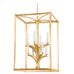 Corbett Lighting Bergamo Vintage Gold Leaf Pendant Light