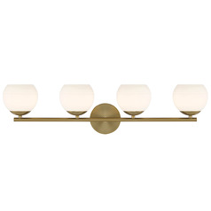 Designers Fountain Moon Breeze Brushed Gold Bathroom Light
