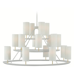 Aerin Trevi XL Chandelier in White & Gild by Visual Comfort Signature
