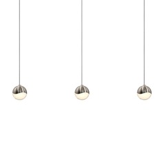 Grapes Satin Nickel 3-Light LED Multi-Light Pendant by Sonneman Lighting