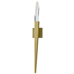 Aspen Collection LED Wall Sconce in Brushed Brass by Avenue Lighting