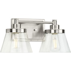 Hinton 15.50-Inch Bath Light in Brushed Nickel by Progress Lighting