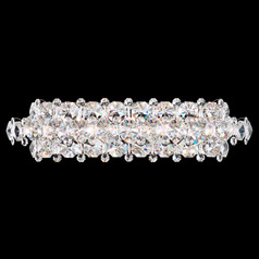 Schonbek Worldwide Lighting Baronet Polished Stainless Steel Bathroom Light
