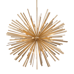 Confluence 20-Light Pendant in Piastra Gold by Metropolitan Lighting
