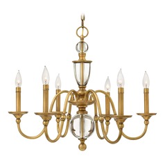 Eleanor 27.25-Inch Heritage Brass Chandelier by Hinkley Lighting