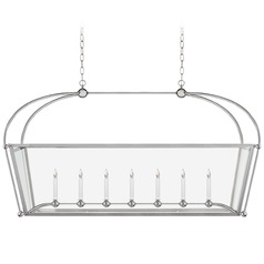E.F. Chapman Riverside Linear Pendant in Nickel by Visual Comfort Signature