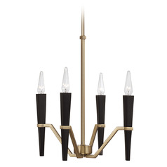 Enzo Chandelier in Aged Brass & Black by Capital Lighting