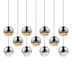 Grapes Polished Chrome Single Light LED Multi-Light Pendant by Sonneman Lighting