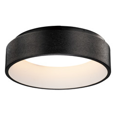 iQ Brushed Black LED Flush Mount by ET2 Lighting