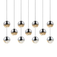 Grapes Polished Chrome Single Light LED Multi-Light Pendant by Sonneman Lighting