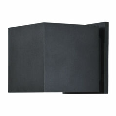 Square Black LED Outdoor Wall Light by Access Lighting
