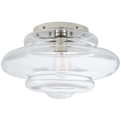 Kelly Wearstler Tableau Flush Mount in Nickel by Visual Comfort Signature