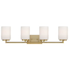 Designers Fountain Leavenworth Brushed Gold Bathroom Light