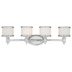 Carlisle Chrome Bathroom Light by Vaxcel Lighting