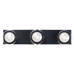 Pod 22-Inch LED Vanity Light in Black by ET2 Lighting