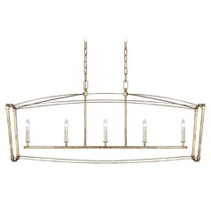 Thayer 49-Inch Linear Chandelier in Antique Gild by Visual Comfort Studio