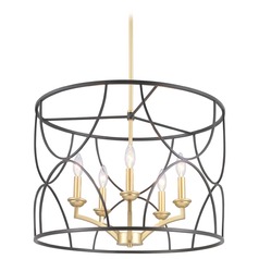 Landree Black Chandelier by Progress Lighting