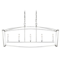 Thayer Polished Nickel Chandelier by Visual Comfort Studio