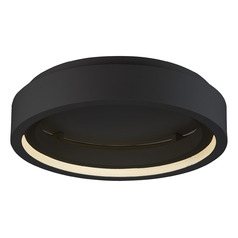iCorona WiZ 24-Inch LED Flush Mount in Black by ET2 Lighting