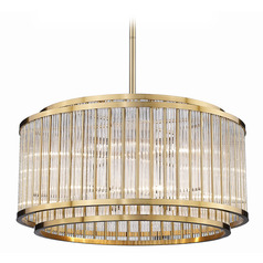 Waldorf Collection Pendant in Antique Brass by Avenue Lighting