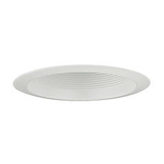 White Baffle PAR30 Shower Trim for 6-Inch Recessed Housings