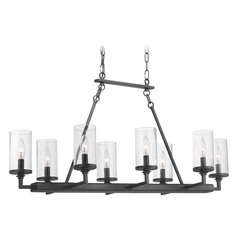 Gresham Graphite 8-Light Chandelier by Progress Lighting