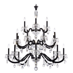 Schonbek Worldwide Lighting San Marco Black Crystal Chandelier