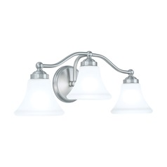 Soleil Brush Nickel Bathroom Light