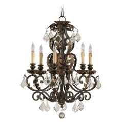 Rio Salado Toasted Sienna with Mystic Silver Chandelier by Quorum Lighting
