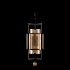 Fine Art Lamps Singapore Moderne Brown Patinated Bronze Pendant Light with Cylindrical Shade